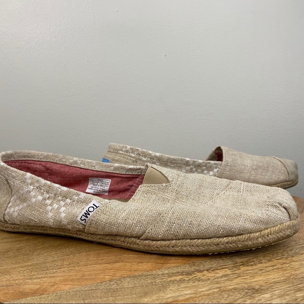 Toms Natural Espadrille Slip-Ons